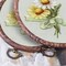 joybest 4 Pieces 6 Inch Round Embroidery Hoops Display Frame Circle, Cross Stitch Hoop Ring Imitated Wood Embroidery Kits for Art Craft Sewing and Christmas Ornaments